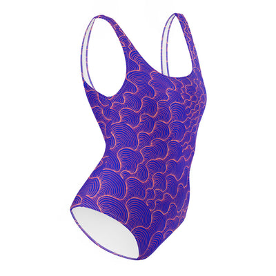 Scribblewave One-Piece Swimsuit - Shirtwascash
