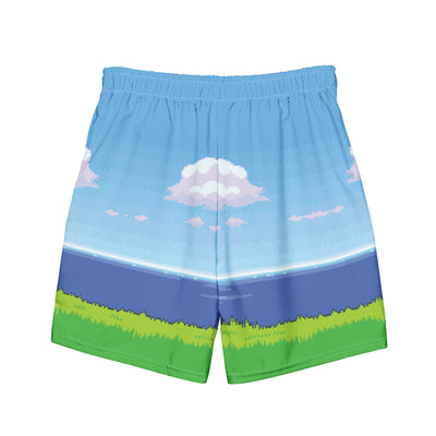 8-bit Ocean Men's Swim Shorts - Shirtwascash