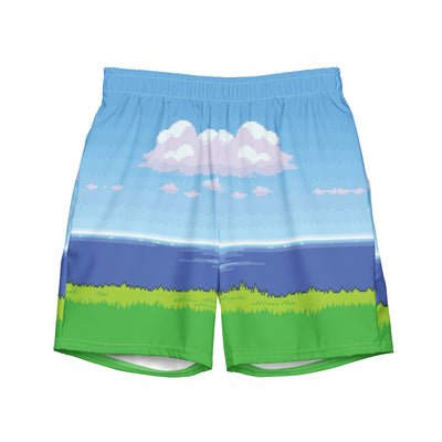 8-bit Ocean Men's Swim Shorts - Shirtwascash