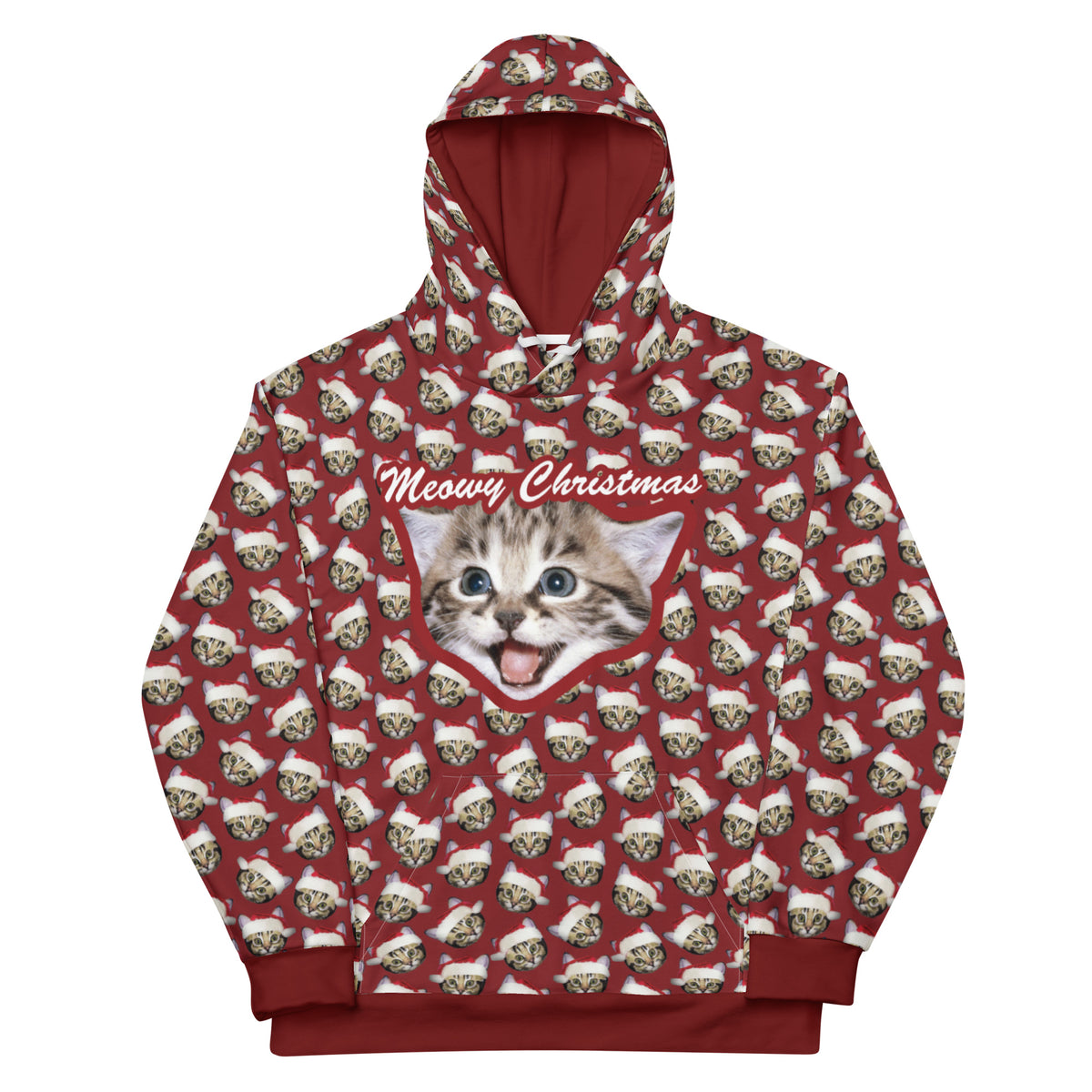 Meowy Christmas Hoodie - Shirtwascash