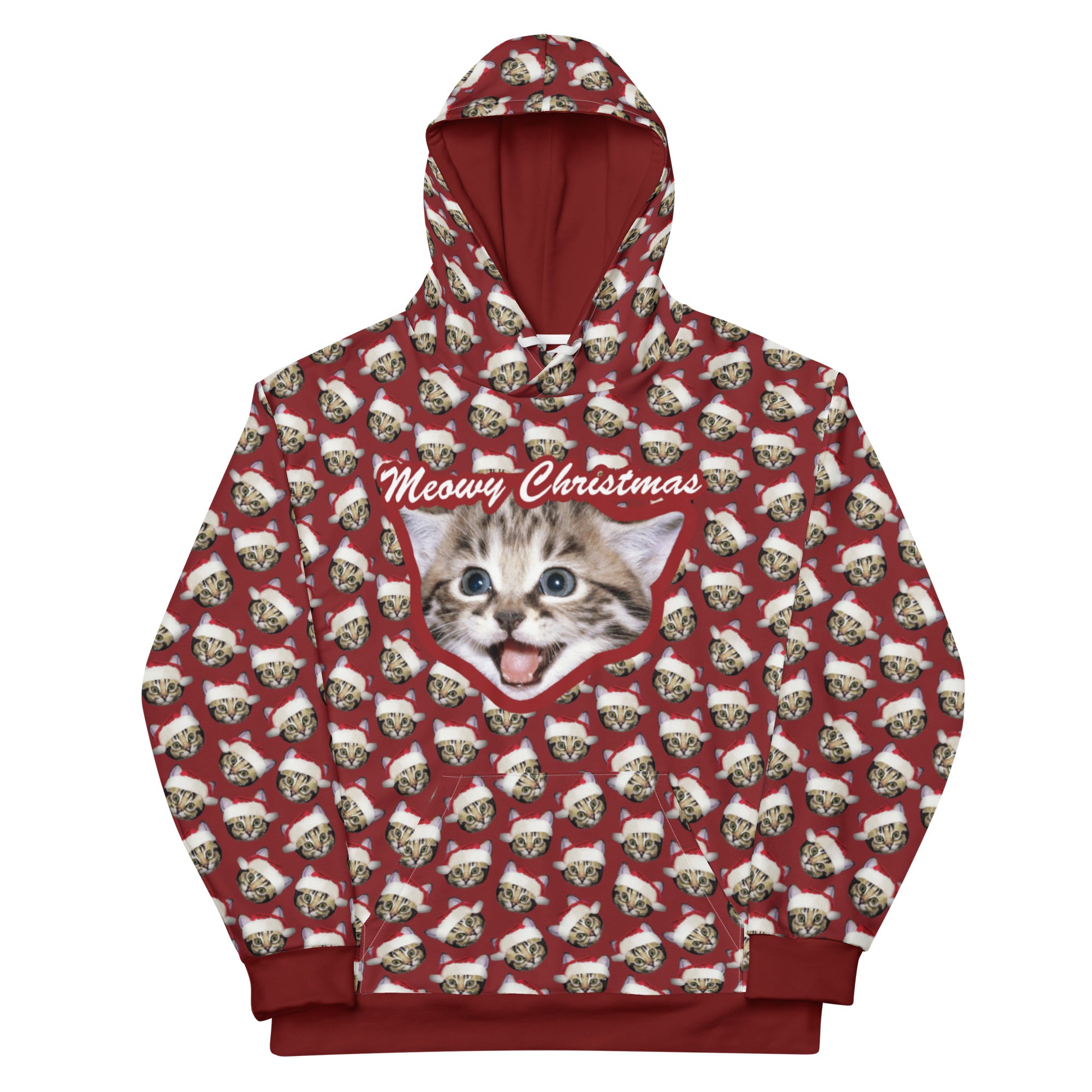 Meowy Christmas Hoodie - Shirtwascash