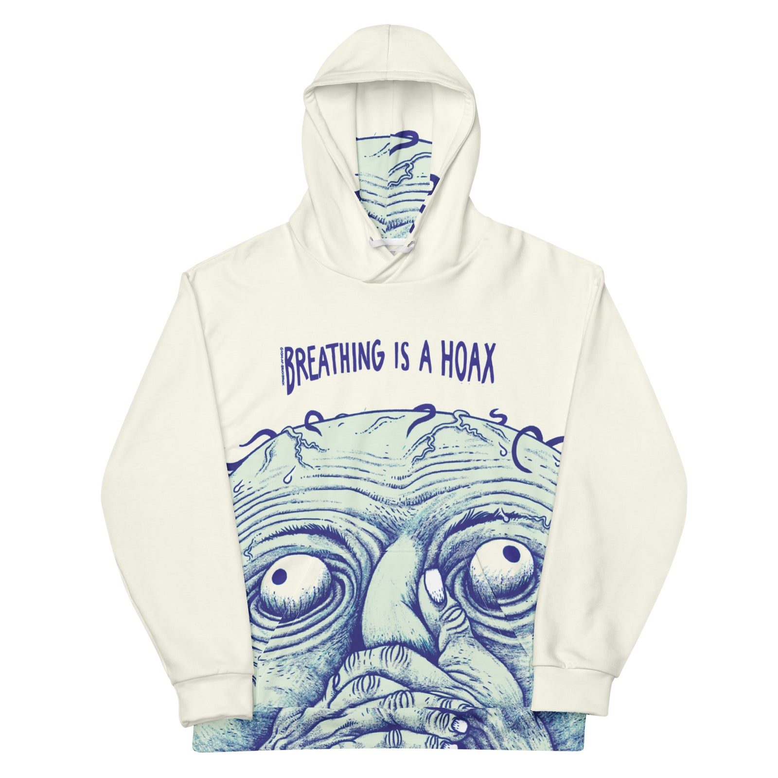 Breathing is a Hoax Hoodie - Shirtwascash