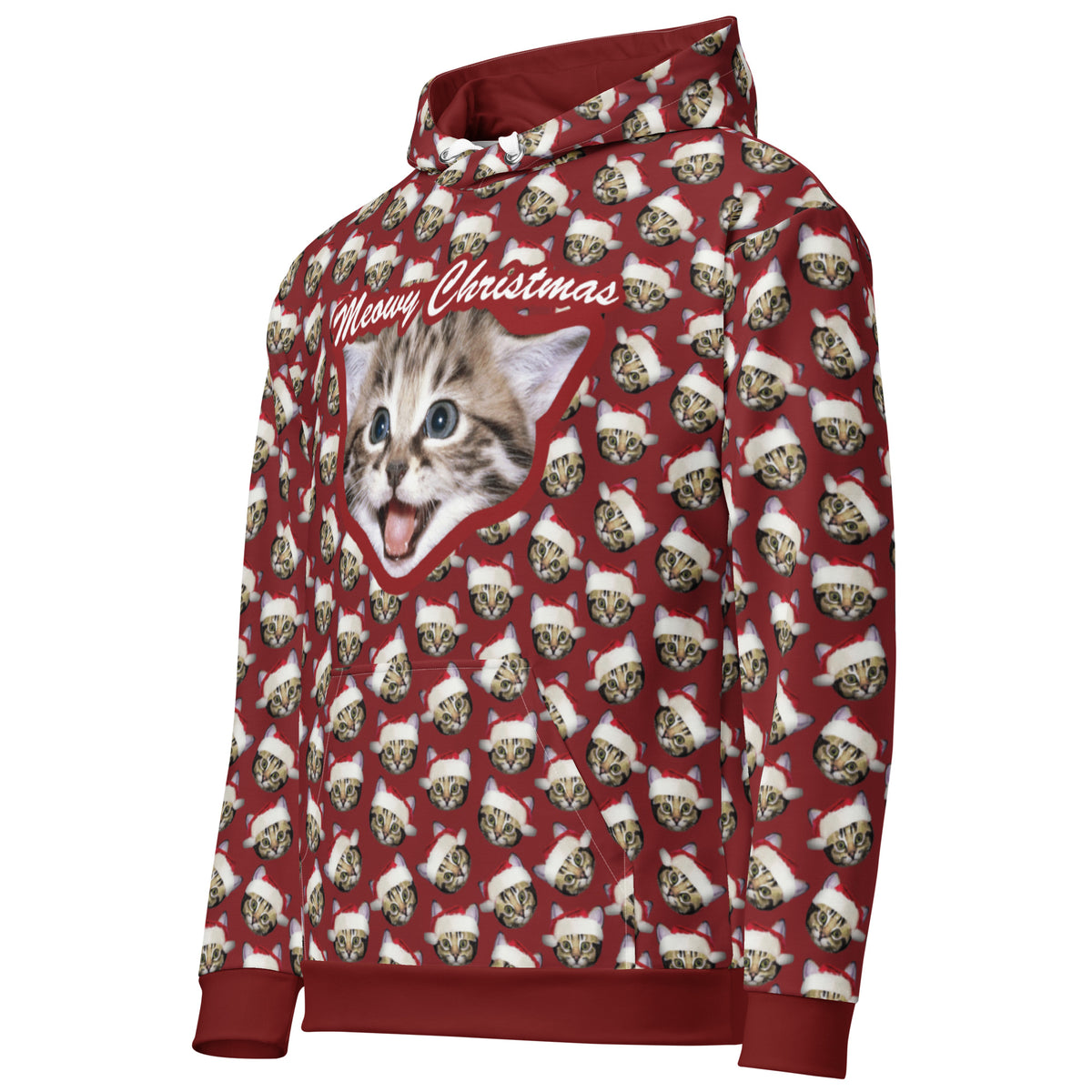 Meowy Christmas Hoodie - Shirtwascash