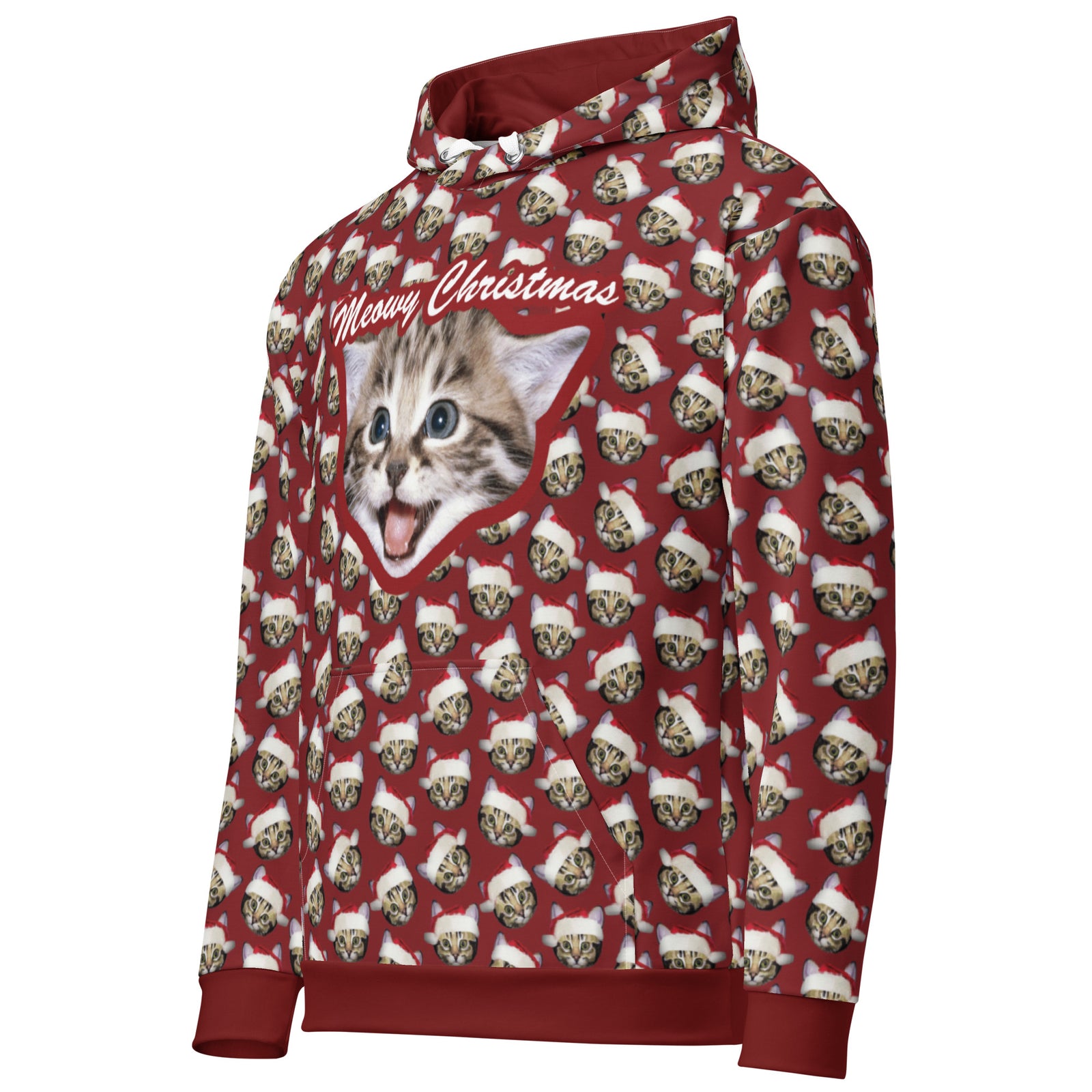 Meowy Christmas Hoodie - Shirtwascash