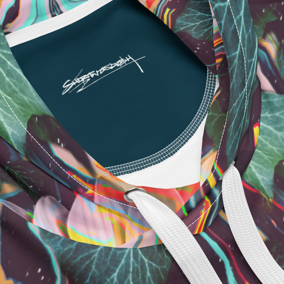 Floral Glitch Hoodie - Shirtwascash