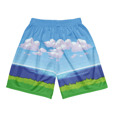 8-bit Ocean Gym Shorts - Shirtwascash