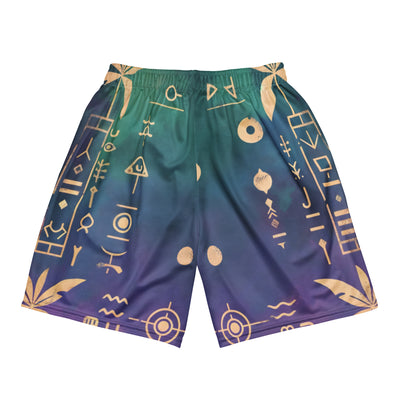 Ancient Mew Hieroglyph Men's Gym Shorts - Shirtwascash