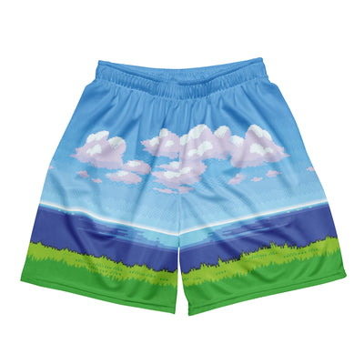8-bit Ocean Gym Shorts - Shirtwascash