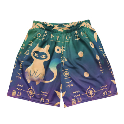 Ancient Mew Hieroglyph Men's Gym Shorts - Shirtwascash