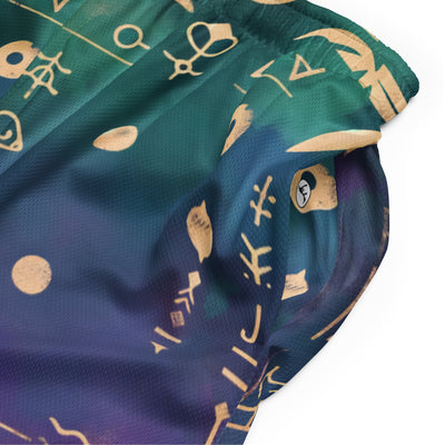 Ancient Mew Hieroglyph Men's Gym Shorts - Shirtwascash