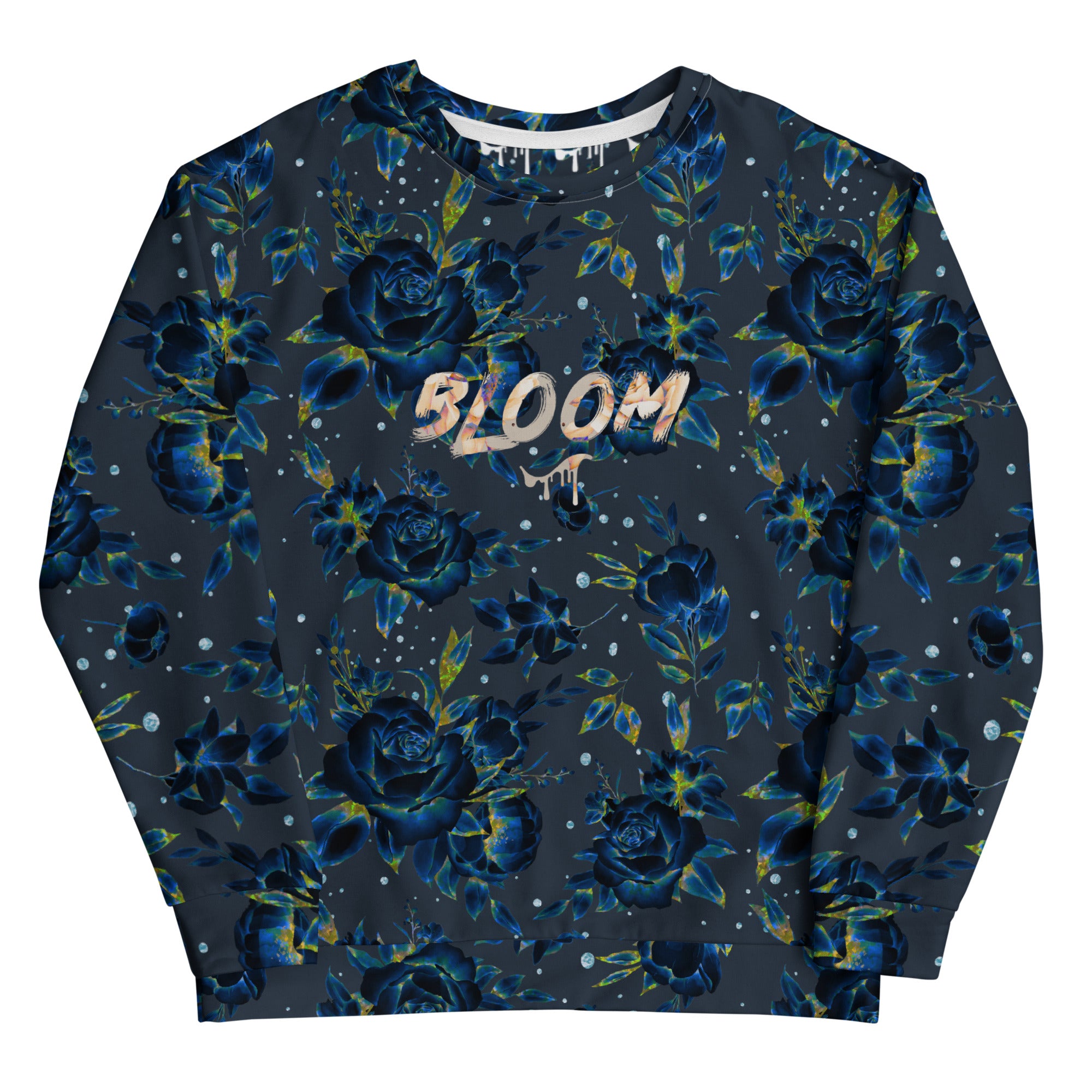 Holographic Flowers Sweatshirt - Shirtwascash