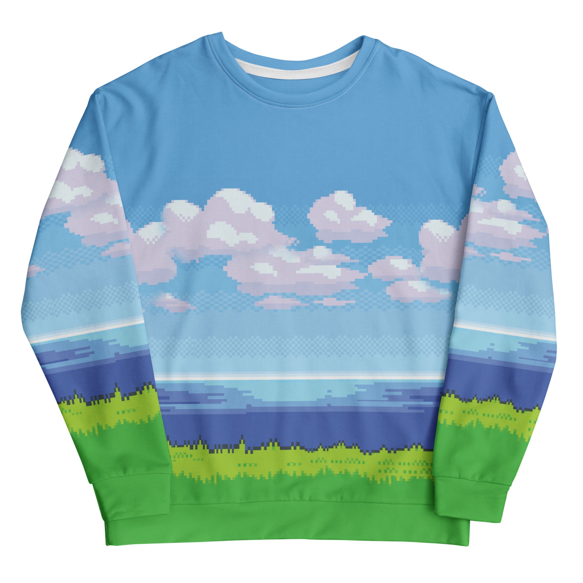 8-Bit Ocean Sweatshirt - Shirtwascash