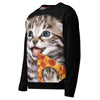 Happy Pizza Cat Sweatshirt - Shirtwascash