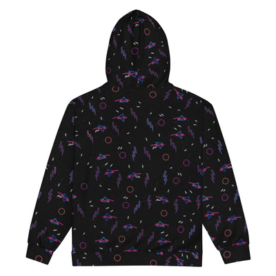 Retro Arcade Carpet Zip-Up Hoodie - Shirtwascash