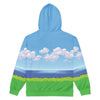 8-Bit Ocean Zip-Up Hoodie - Shirtwascash