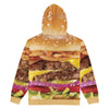 Cheeseburger Zip-Up Hoodie - Shirtwascash