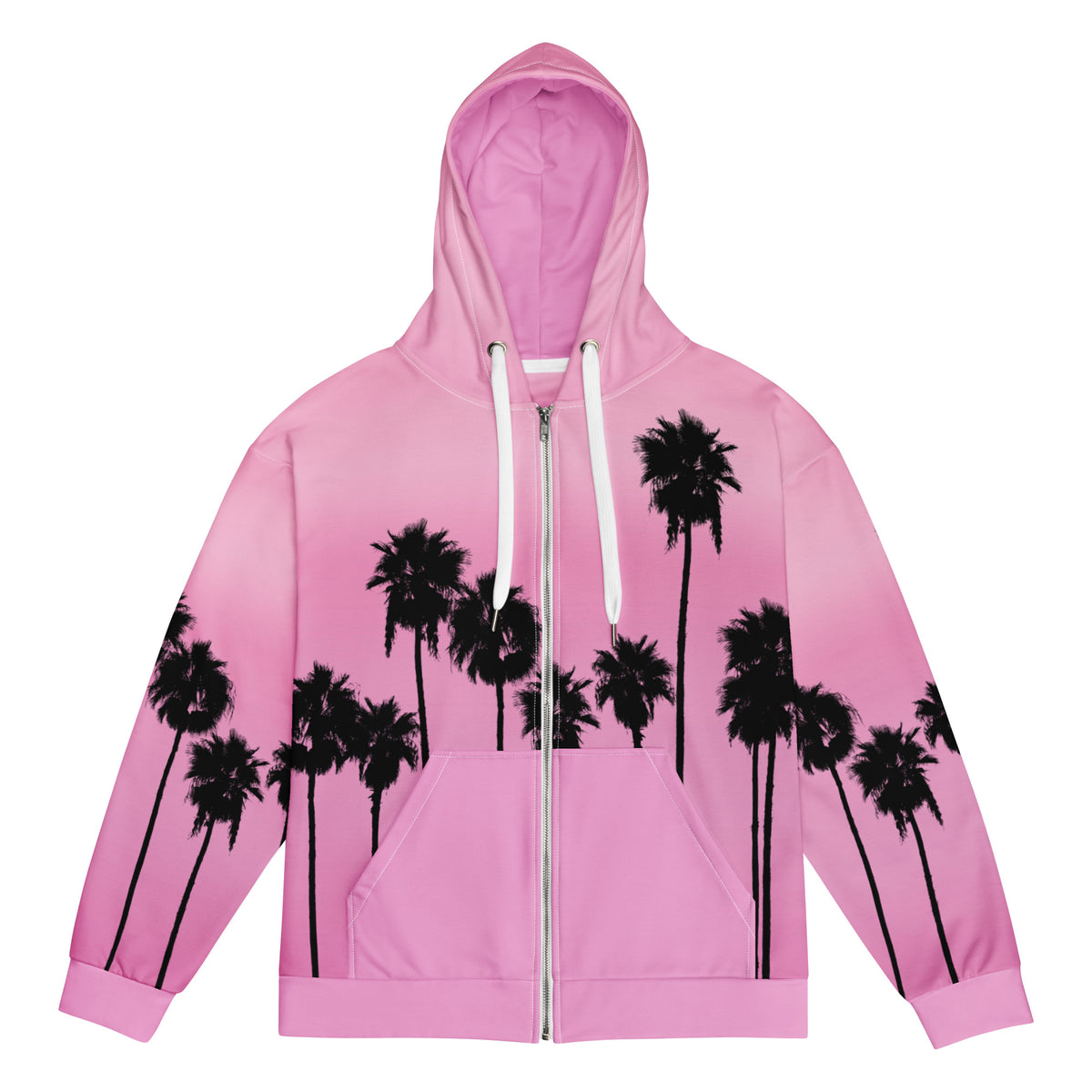 Palm AESTHETIC Men&#39;s Zip-Up Hoodie - Shirtwascash