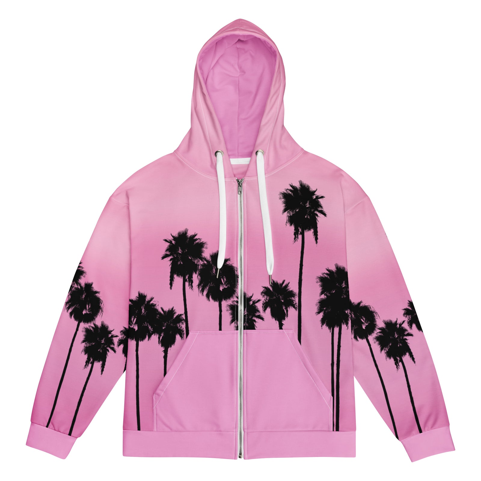 Palm AESTHETIC Men's Zip-Up Hoodie - Shirtwascash