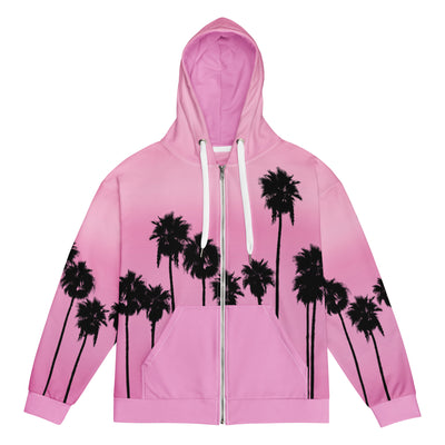 Palm AESTHETIC Men's Zip-Up Hoodie - Shirtwascash