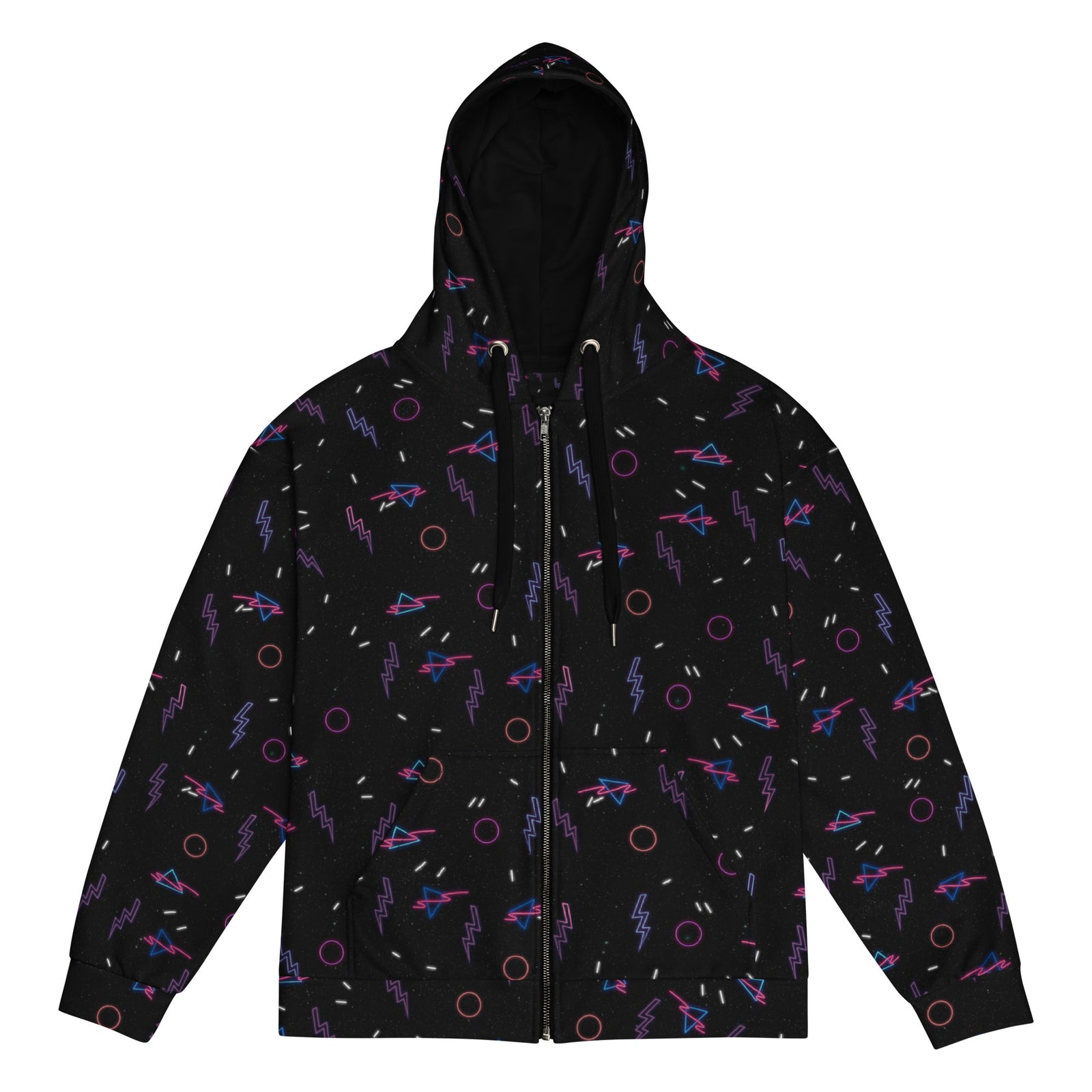 Retro Arcade Carpet Zip-Up Hoodie - Shirtwascash