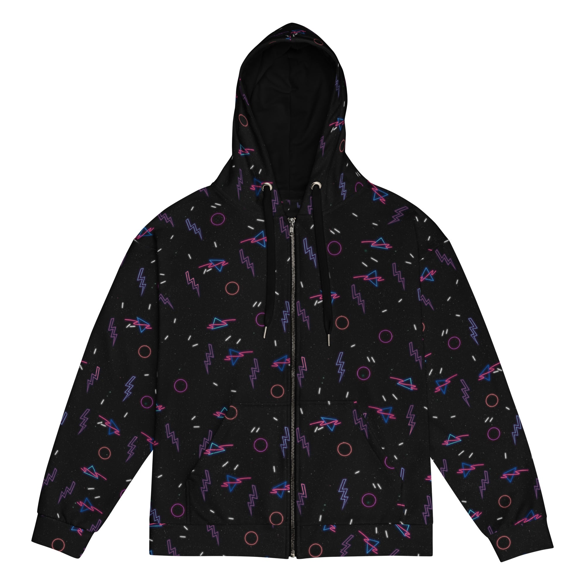Retro Arcade Carpet Zip-Up Hoodie - Shirtwascash