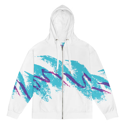 Jazzy 90s Zip-Up Hoodie - Shirtwascash