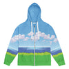 8-Bit Ocean Zip-Up Hoodie - Shirtwascash