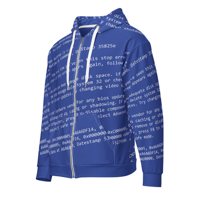 BSOD Men's Zip-Up Hoodie - Shirtwascash