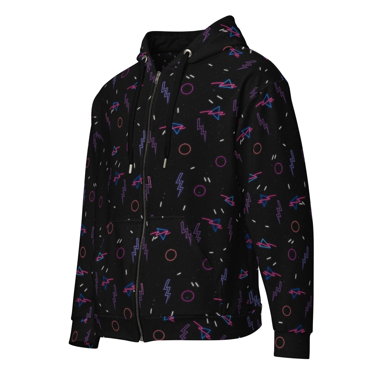 Retro Arcade Carpet Zip-Up Hoodie - Shirtwascash