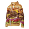 Cheeseburger Zip-Up Hoodie - Shirtwascash