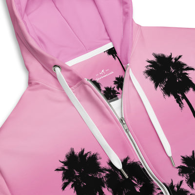 Palm AESTHETIC Men's Zip-Up Hoodie - Shirtwascash