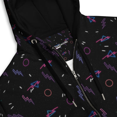 Retro Arcade Carpet Zip-Up Hoodie - Shirtwascash