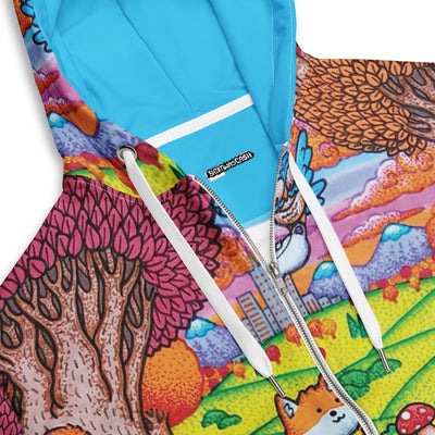 A Wonderful Fall Evening Zip-Up Hoodie - Shirtwascash