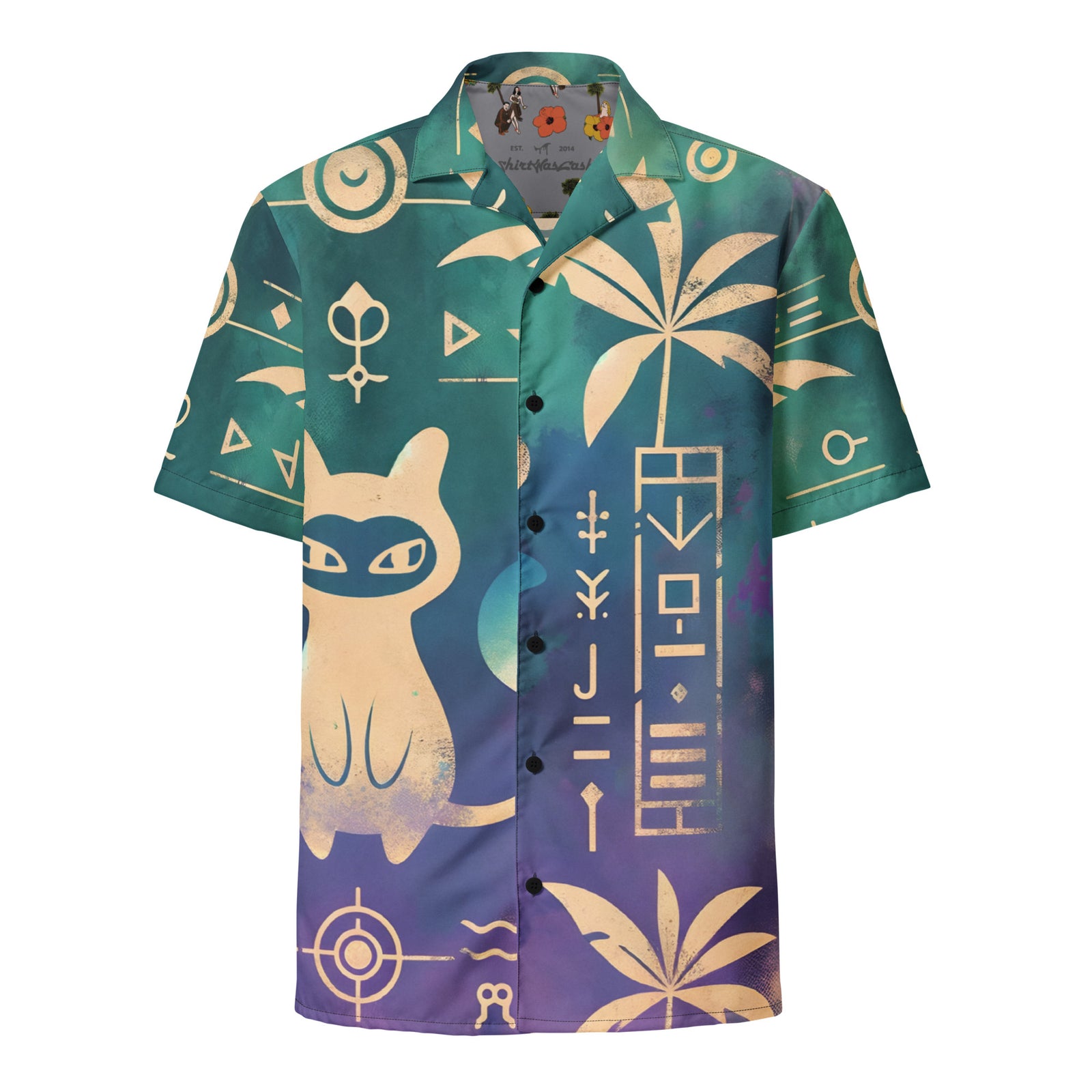 Ancient Mew Hieroglyph Hawaiian Shirt