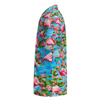Flamingo Paradise Hawaiian Shirt - Shirtwascash