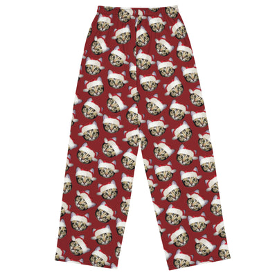 Meowy Christmas Pajama Bottoms - Shirtwascash