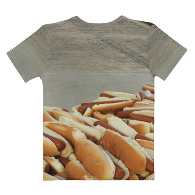 Hotdog Contest Cat Women's T-Shirt - Shirtwascash