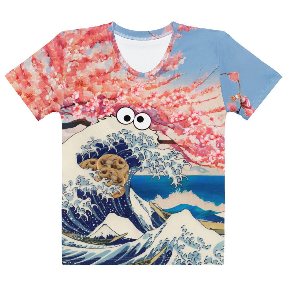 Cookie Wave Blossom Women's T-Shirt - Shirtwascash
