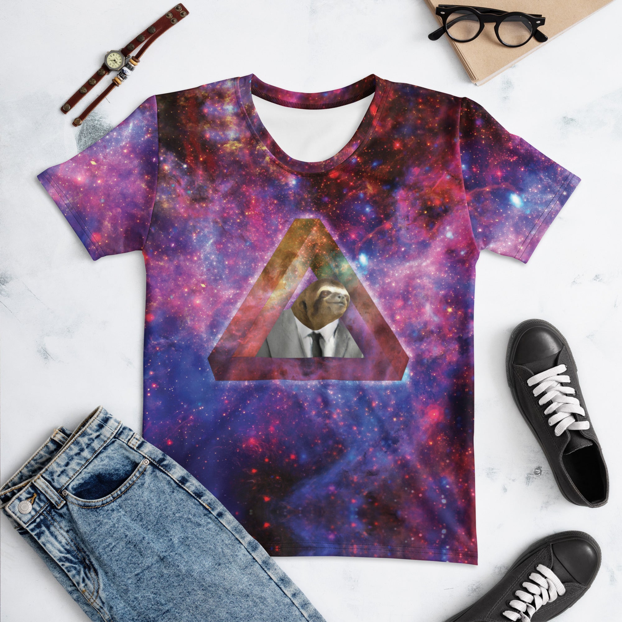Indie Spacesloth Women's T-Shirt - Shirtwascash