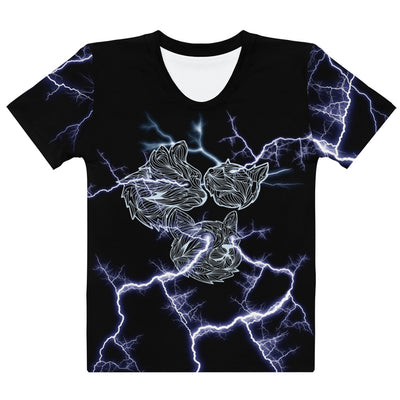 Lightning Cat Women's T-Shirt - Shirtwascash