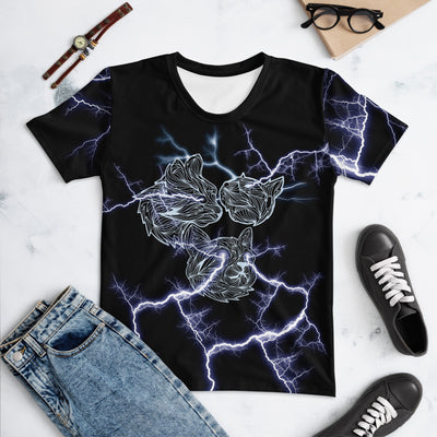 Lightning Cat Women's T-Shirt - Shirtwascash