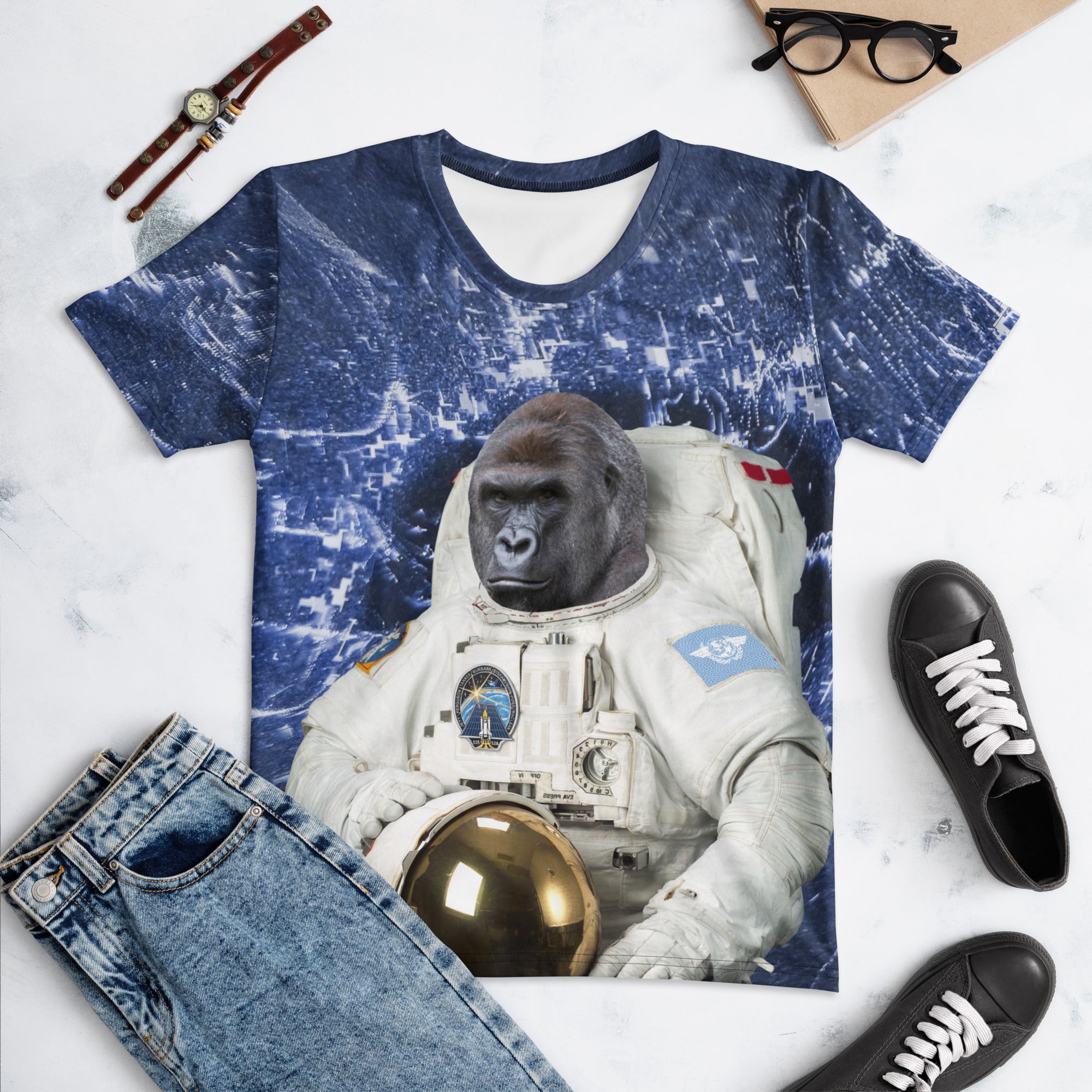 The Astrogorilla Women's T-Shirt - Shirtwascash