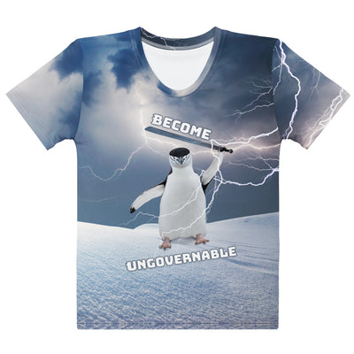 Ungovernable Penguin Women's T-Shirt - Shirtwascash