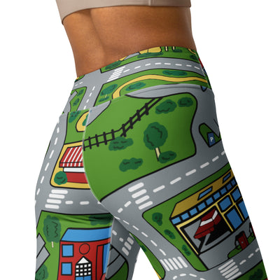 Car Carpet City Yoga Pants - Shirtwascash