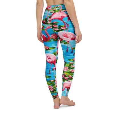 Flamingo Paradise Yoga Pants - Shirtwascash