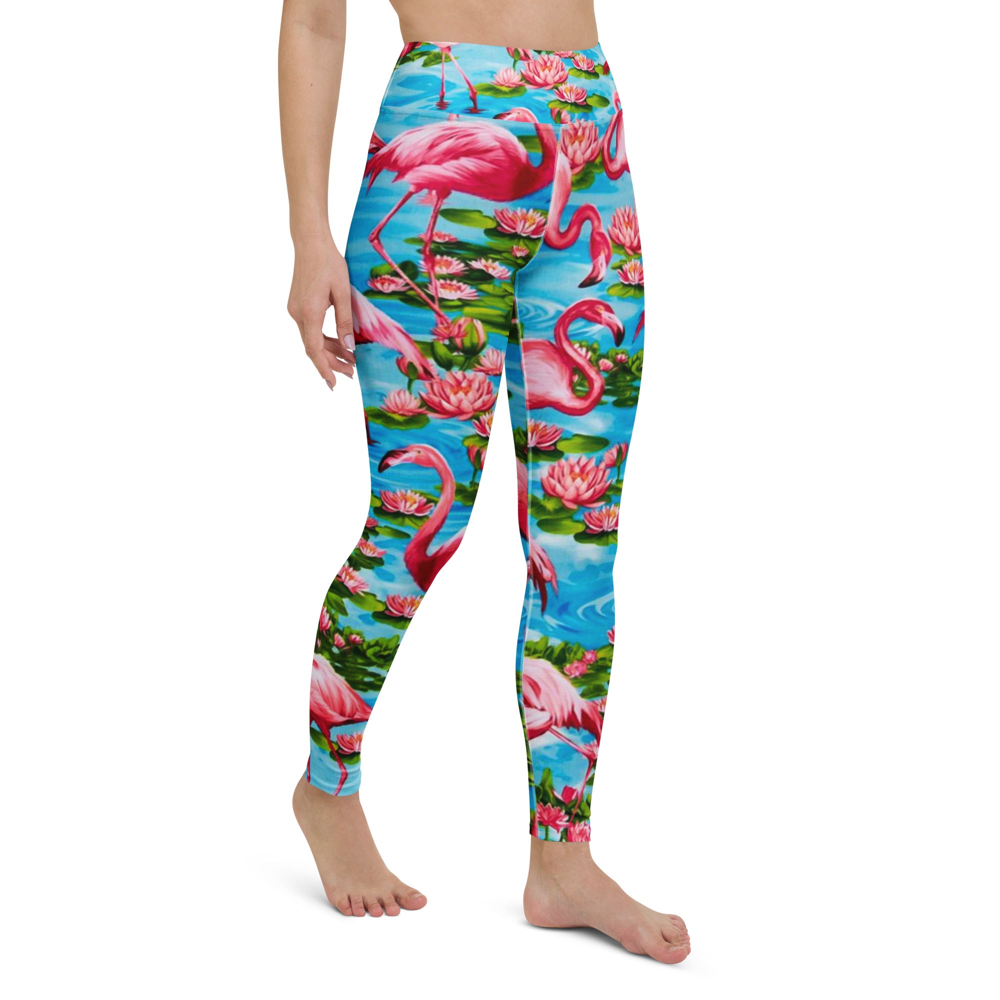 Flamingo Paradise Yoga Pants - Shirtwascash