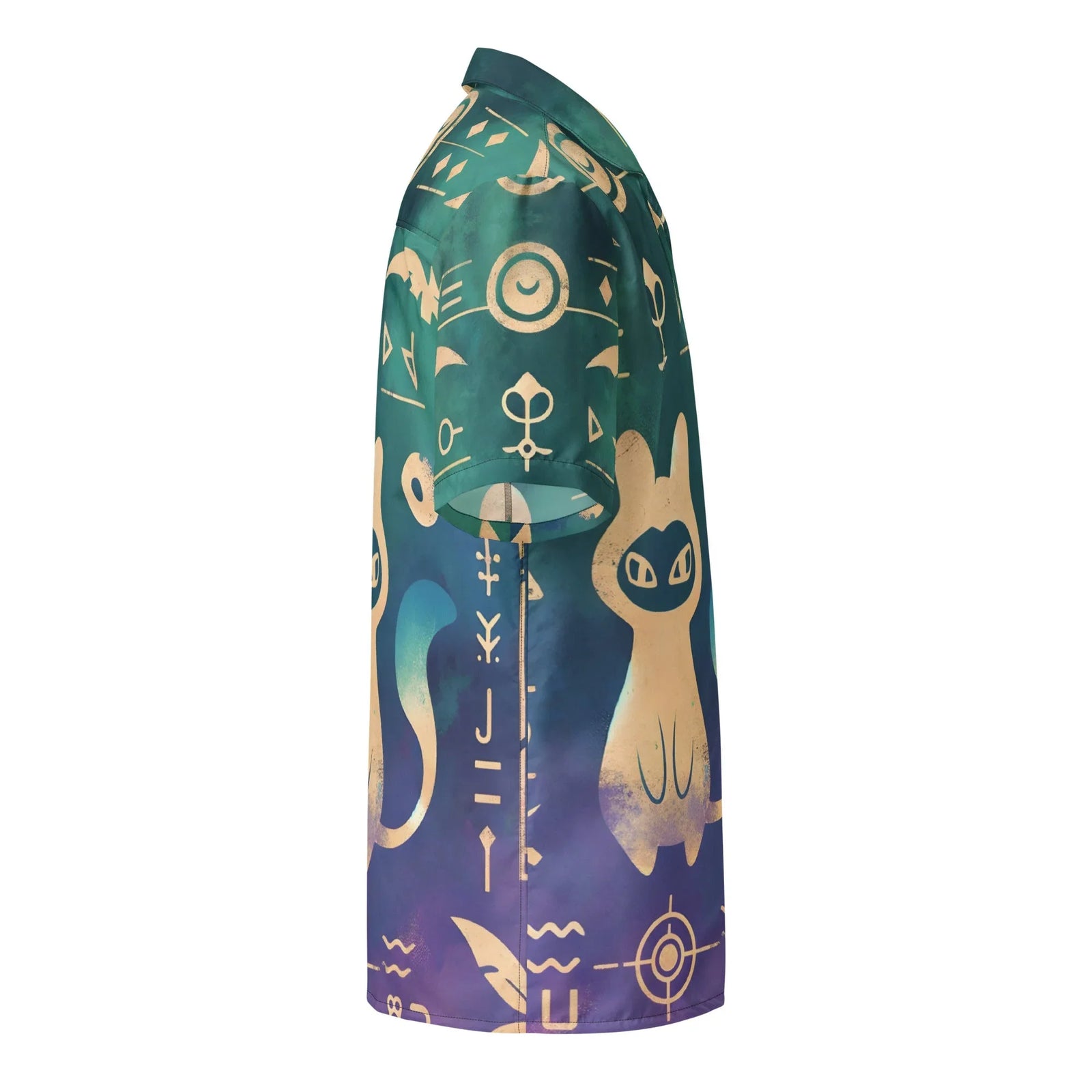 Ancient Mew Hieroglyph Hawaiian Shirt - Shirtwascash