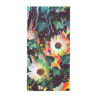 Floral Glitch Beach Towel - Shirtwascash