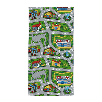 Car Carpet City Beach Towel - Shirtwascash