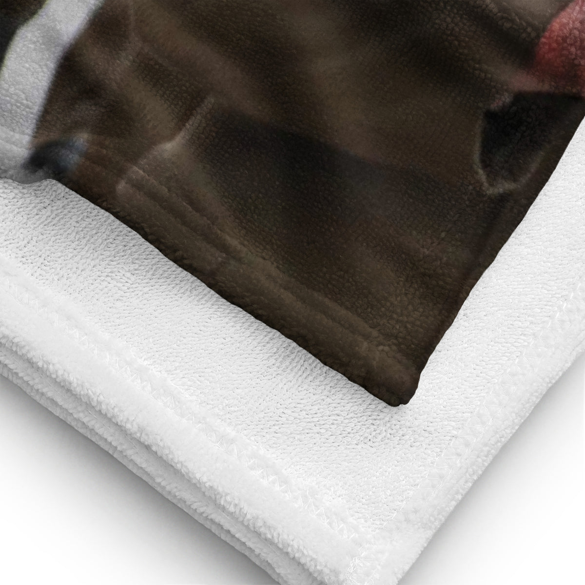 Kim Jong Represent Beach Towel - Shirtwascash